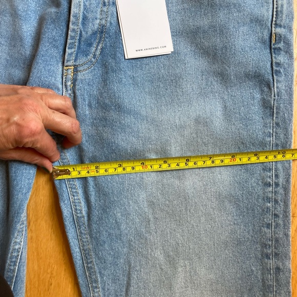 Anine Bing Peyton Jeans Light Blue - NWT - Picture 6 of 9